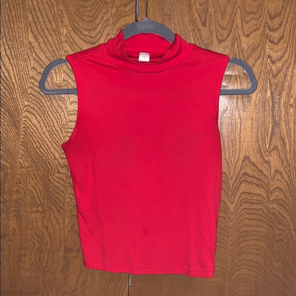Red crop top